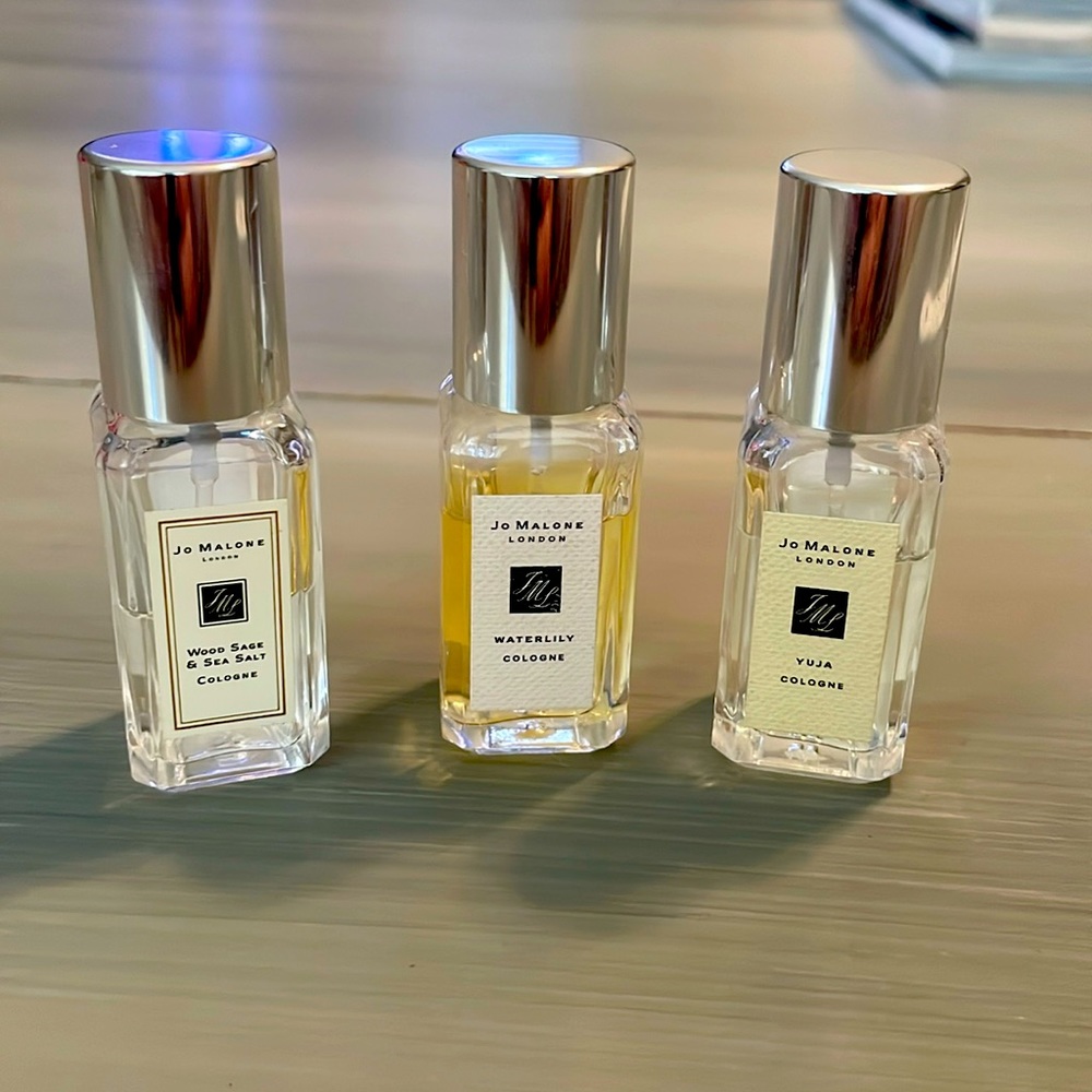 Jo Malone Perfume x3!!!  Yuja 💫 Waterlily 🌸 Wood Sage & Sea Salt 🌊